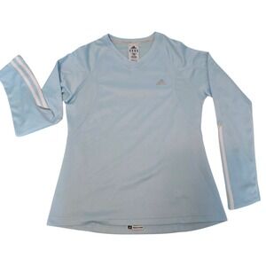 Adidas Response Clima365 Womens Blue Long Sleeve Running Training Shirt Medium